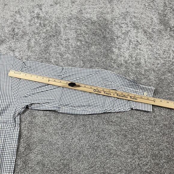 LL Bean Dress Shirt Mens Large Button Down Wrinkle Resistant Plaid Cotton - Picture 12 of 13